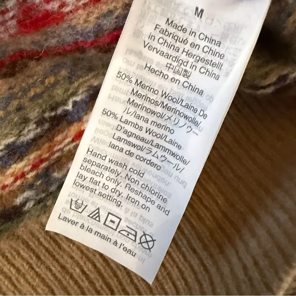 J. Crew Fair Isle sweater in lambswool blend